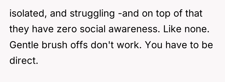 isolated, and struggling -and on top of that they have...