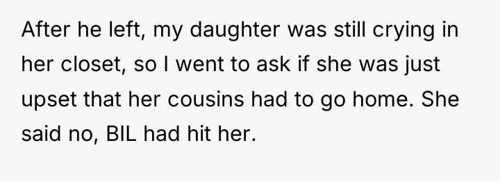 After he left, my daughter was still crying in her...