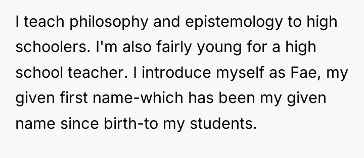 I teach philosophy and epistemology to high schoolers. I'm also...