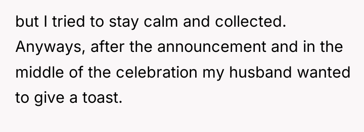 but I tried to stay calm and collected. Anyways, after...