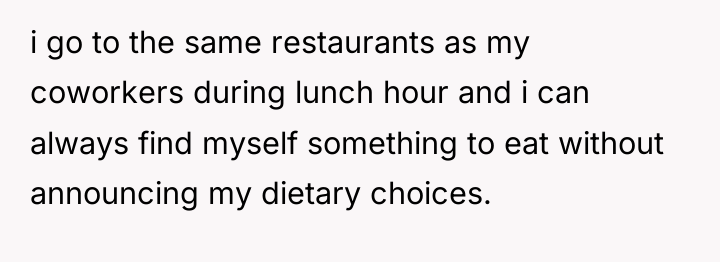 i go to the same restaurants as my coworkers during...