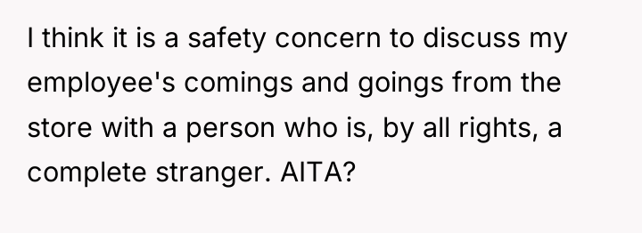 I think it is a safety concern to discuss my...