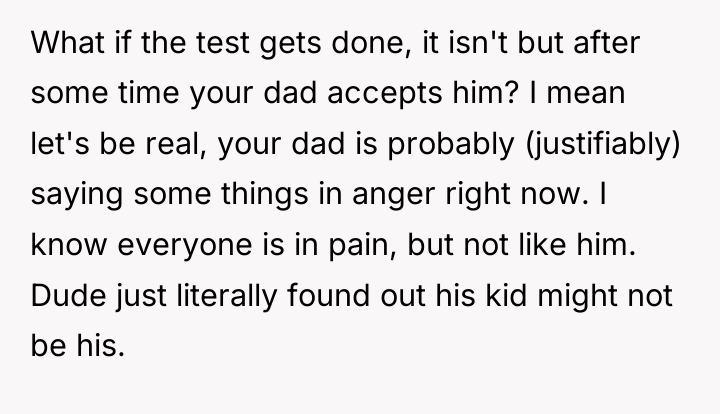 What if the test gets done, it isn't but after...