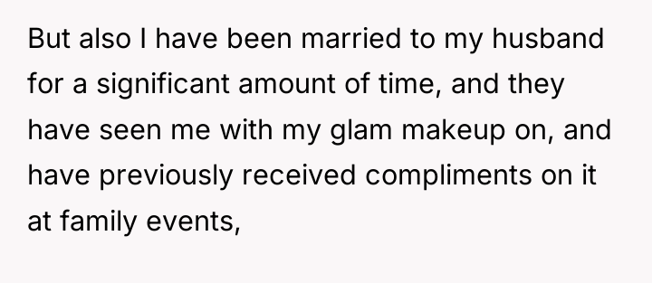 But also I have been married to my husband for...