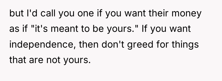 but I'd call you one if you want their money...