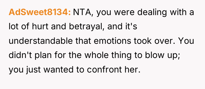 AdSweet8134 NTA, you were dealing with a lot of hurt...