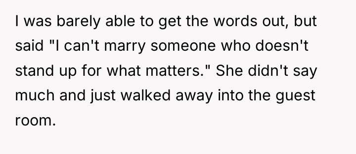 I was barely able to get the words out, but...