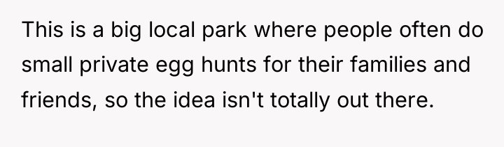 This is a big local park where people often do...