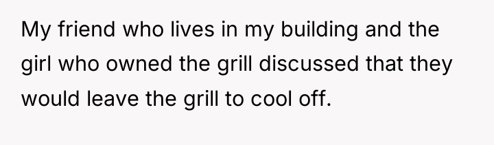 My friend who lives in my building and the girl...