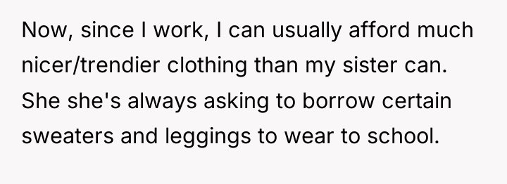 Now, since I work, I can usually afford much nicer/trendier...