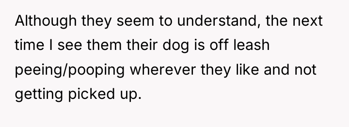 Although they seem to understand, the next time I see...