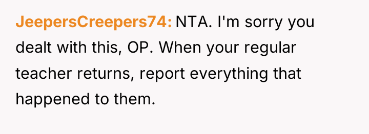JeepersCreepers74 NTA. I'm sorry you dealt with this, OP. When...