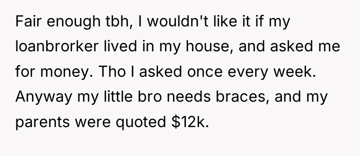 Fair enough tbh, I wouldn't like it if my loanbrorker...