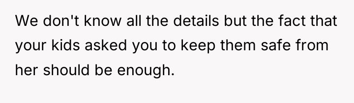 We don't know all the details but the fact that...