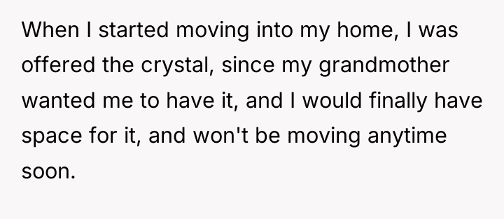When I started moving into my home, I was offered...