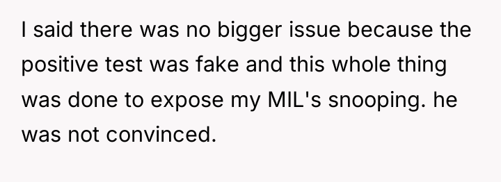 I said there was no bigger issue because the positive...