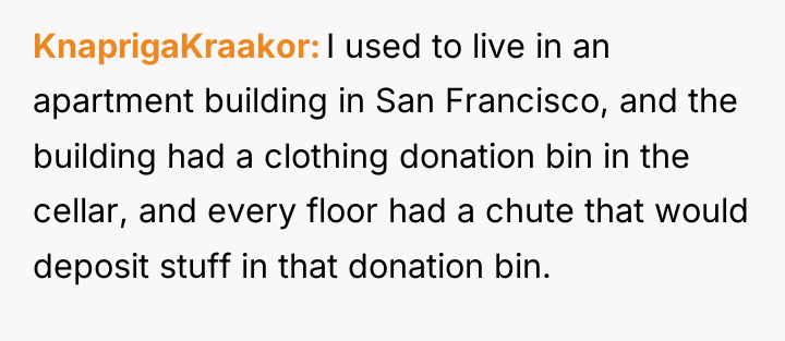 KnaprigaKraakor I used to live in an apartment building in...
