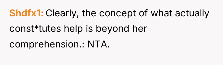 Shdfx1 Clearly, the concept of what actually const*tutes help is...