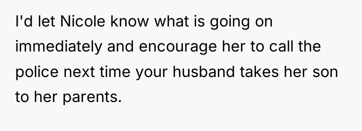 I'd let Nicole know what is going on immediately and...