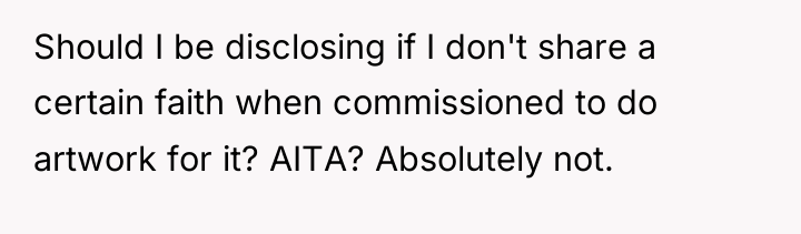 Should I be disclosing if I don't share a certain...
