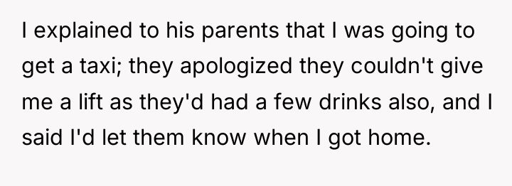 I explained to his parents that I was going to...