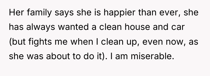Her family says she is happier than ever, she has...