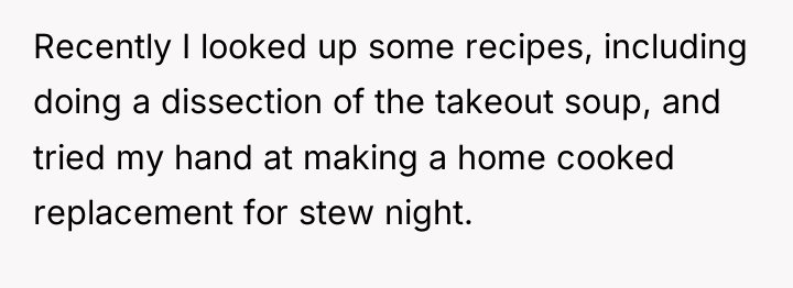 Recently I looked up some recipes, including doing a dissection...