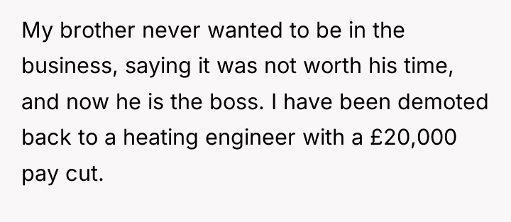 My brother never wanted to be in the business, saying...
