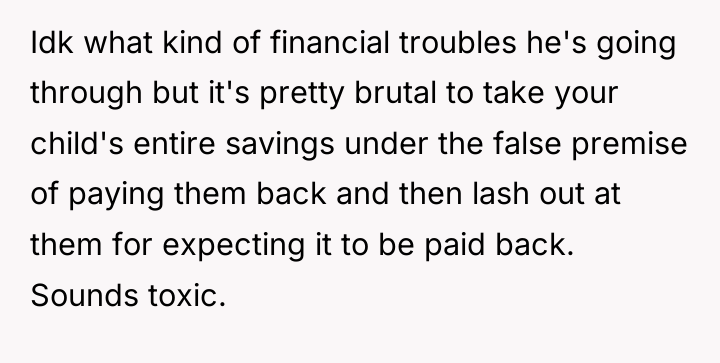 Idk what kind of financial troubles he's going through but...