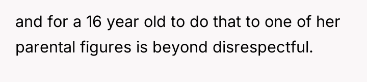 and for a 16 year old to do that to...