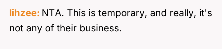 lihzee NTA. This is temporary, and really, it's not any...