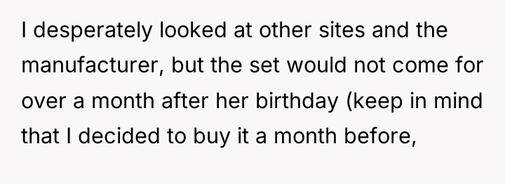 I desperately looked at other sites and the manufacturer, but...