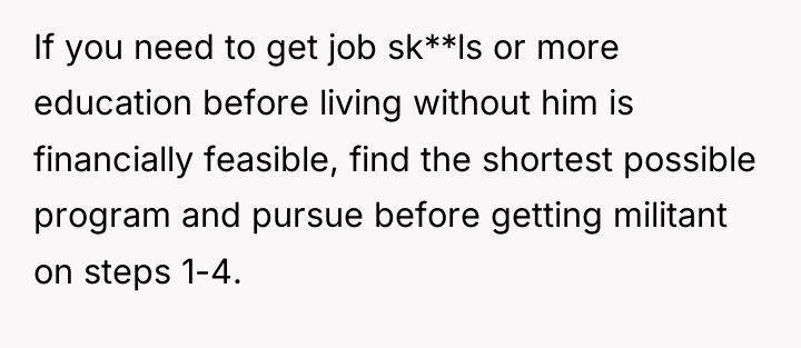 If you need to get job sk**ls or more education...