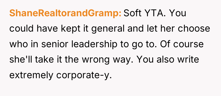 ShaneRealtorandGramp Soft YTA. You could have kept it general and...