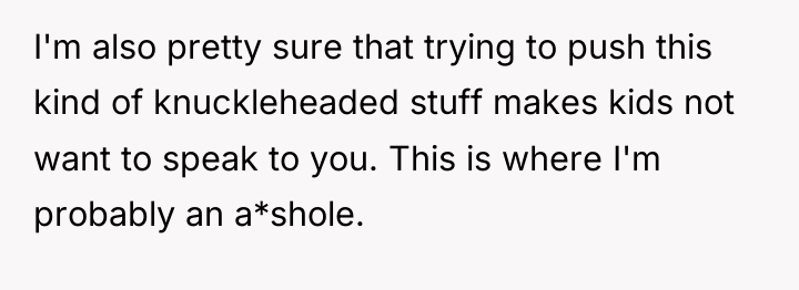 I'm also pretty sure that trying to push this kind...