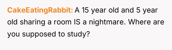 CakeEatingRabbit A 15 year old and 5 year old sharing...