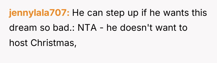 jennylala707 He can step up if he wants this dream...