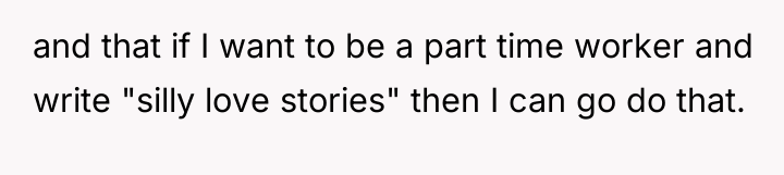 and that if I want to be a part time...