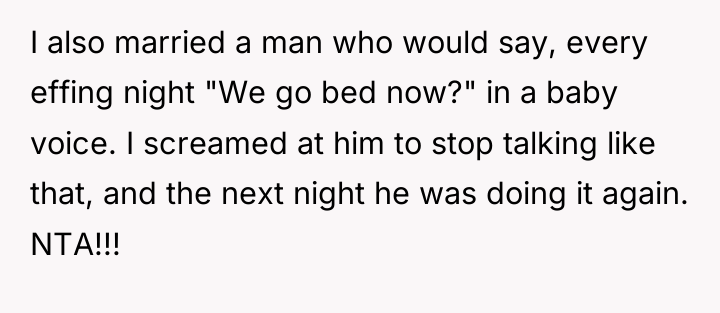 I also married a man who would say, every effing...