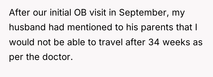 After our initial OB visit in September, my husband had...