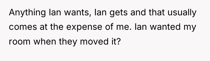 Anything Ian wants, Ian gets and that usually comes at...