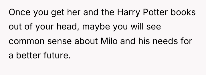 Once you get her and the Harry Potter books out...