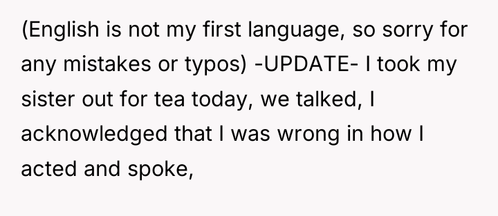 (English is not my first language, so sorry for any...