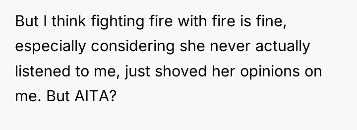 But I think fighting fire with fire is fine, especially...