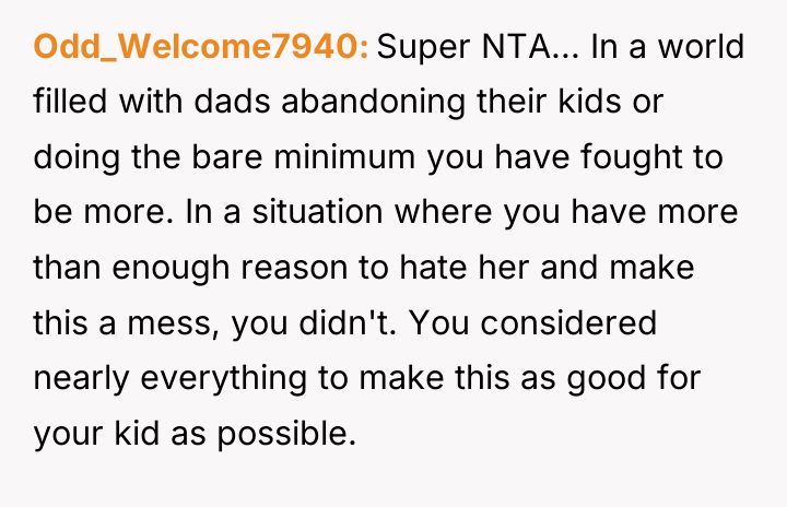 Odd_Welcome7940 Super NTA... In a world filled with dads abandoning...