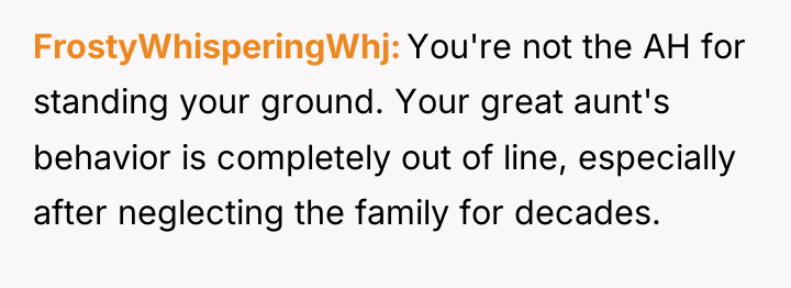 FrostyWhisperingWhj You're not the AH for standing your ground. Your...