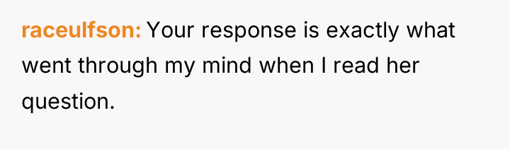 raceulfson Your response is exactly what went through my mind...