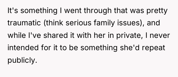 It's something I went through that was pretty traumatic (think...