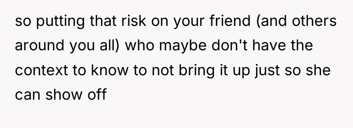 so putting that risk on your friend (and others around...