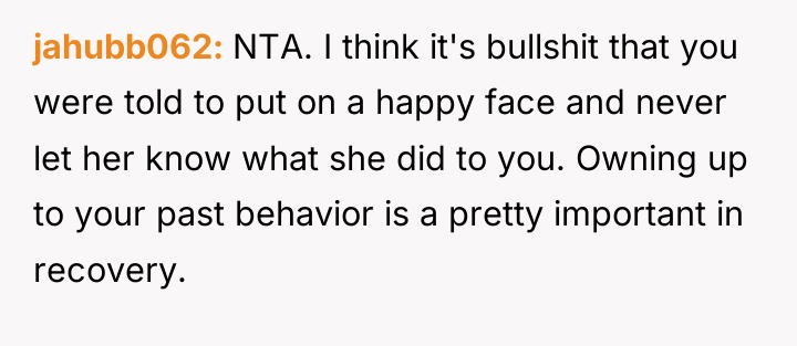 jahubb062 NTA. I think it's bullshit that you were told...